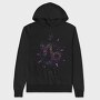 Capricorn Floral Zodiac Sign, Hanorac Oversize Barbati (Unisex)