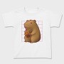 Capybara Drinking A Cup Of Tea Boba Tote, Tricou Copii