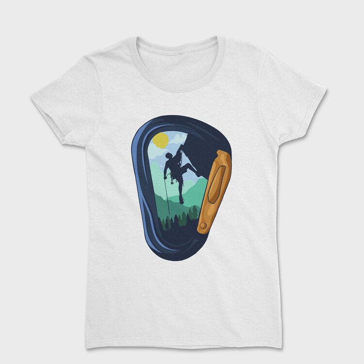 Carabiner Climbing Mountain, Tricou Femei
