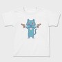 Cartoon Cat With Guns Pew Pew, Tricou Copii