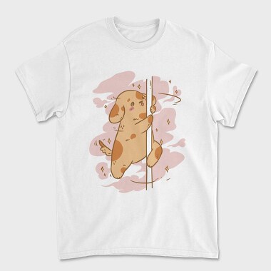 Cartoon Dog Pole Dancing, Tricou Barbati (Unisex)