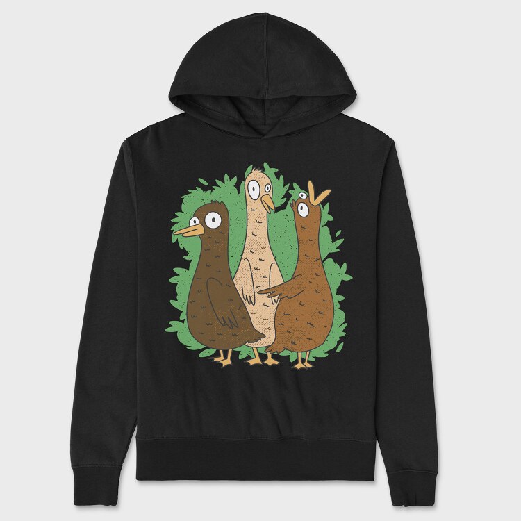 Cartoon Duck Crazy, Hanorac Oversize Barbati (Unisex)