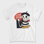 Cartoon French Skull Bone Jour, Tricou Barbati (Unisex)