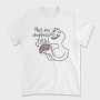 Cartoon Man Holding Brain Hey You Dropped This, Tricou Barbati (Unisex)