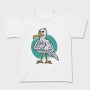Cartoon Seagull Bird Angry, Tricou Copii