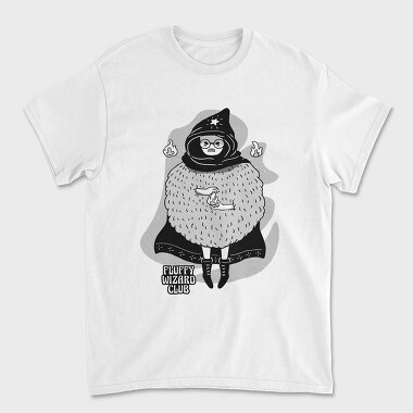 Cartoon Wizard Boy Fantasy Fluffy Club, Tricou Barbati (Unisex)