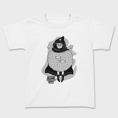 Cartoon Wizard Boy Fantasy Fluffy Club, Tricou Copii
