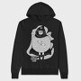Cartoon Wizard Boy Fantasy Fluffy Club, Hanorac Oversize Barbati (Unisex)