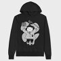 Cartoon Wizard Frog Fantasy Sticky Club, Hanorac Oversize Barbati (Unisex)