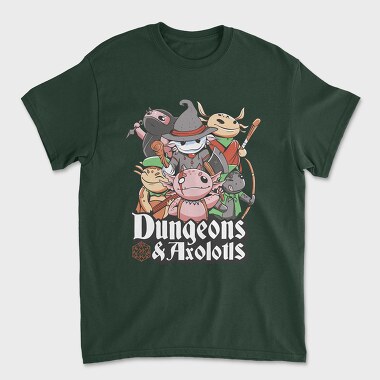 Dungeons And Axolotls Dungeon, Tricou Barbati (Unisex)