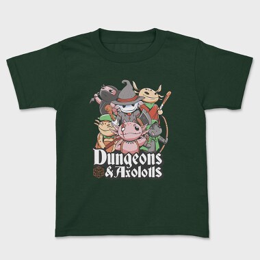 Dungeons And Axolotls Dungeon, Tricou Copii
