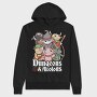 Dungeons And Axolotls Dungeon, Hanorac Oversize Barbati (Unisex)