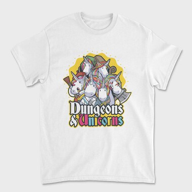 Dungeons Unicorns, Tricou Barbati (Unisex)