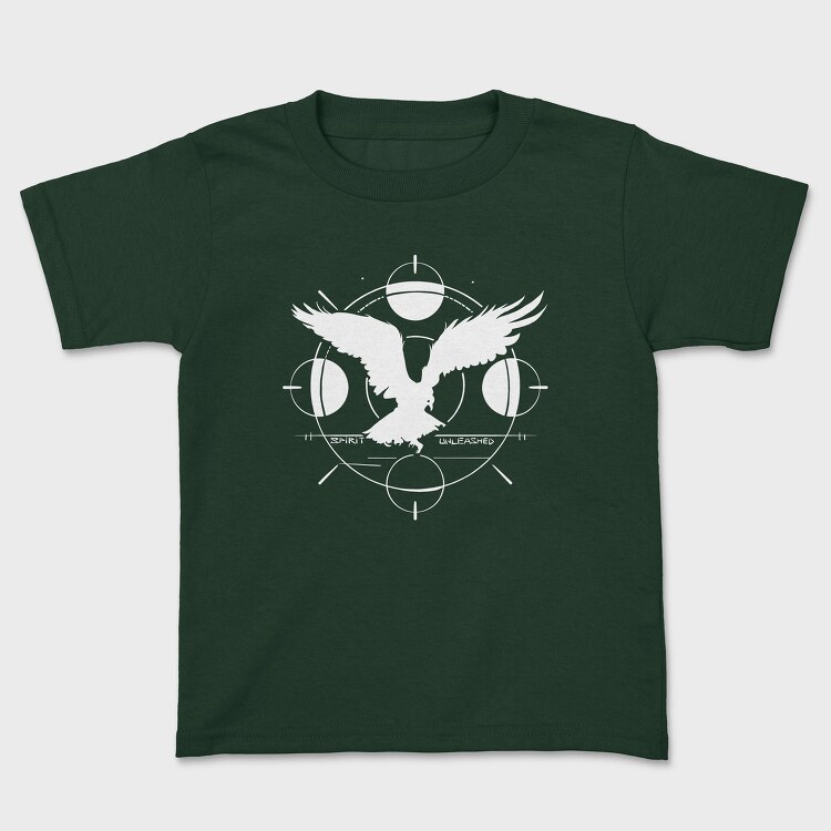 Eagle Flying Sunset Animal Monochrome Tote, Tricou Copii