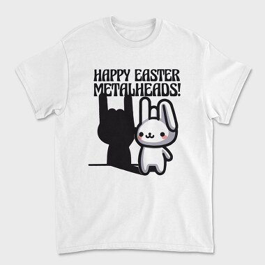 Easter Metalhead Bunny Metal, Tricou Barbati (Unisex)