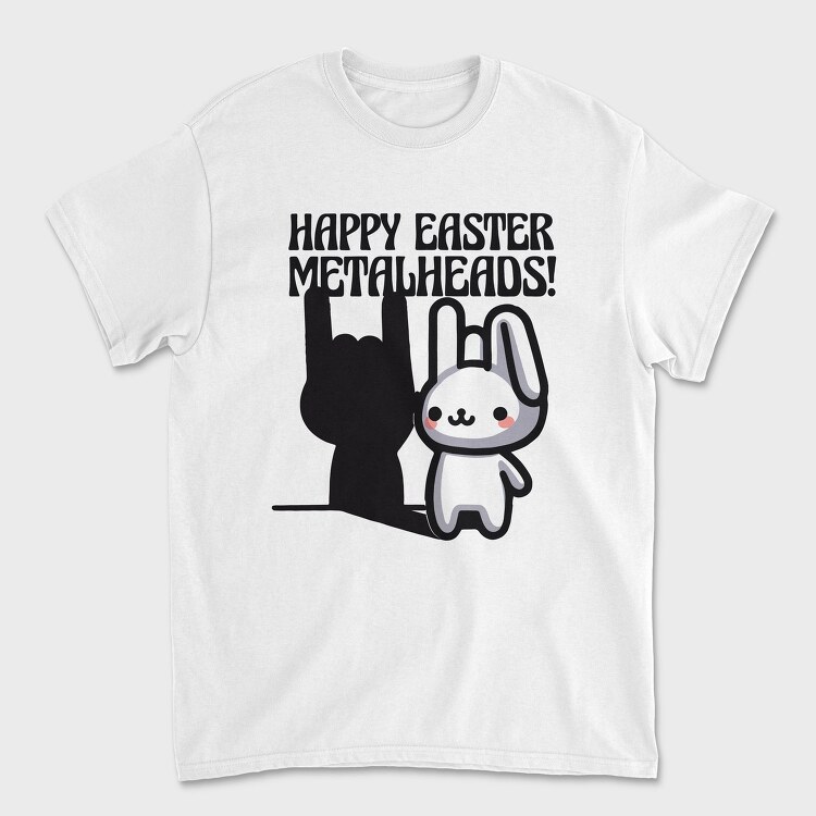 Easter Metalhead Bunny Metal, Tricou Barbati (Unisex)