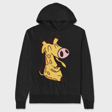 Eating Giraffe, Hanorac Oversize Barbati (Unisex)