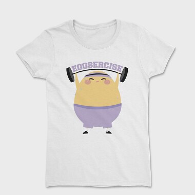 Egg Lifting Weights Eggsercise, Tricou Femei