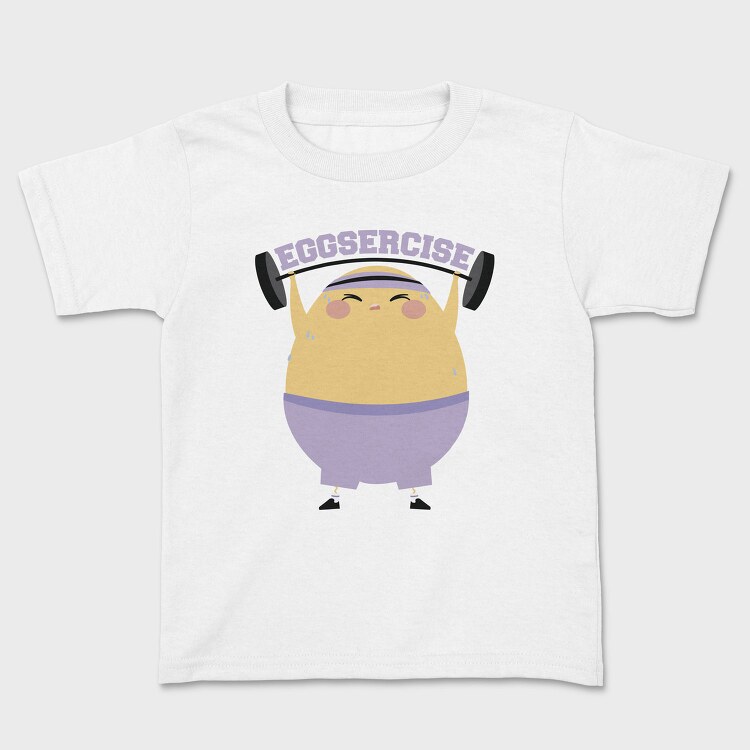 Egg Lifting Weights Eggsercise, Tricou Copii