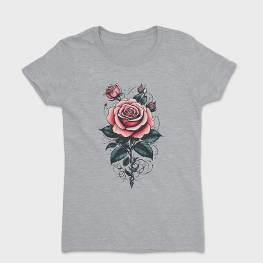 Elegant Roses Traditional, Tricou Femei