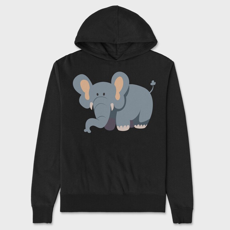 Elephant Hug, Hanorac Oversize Barbati (Unisex)