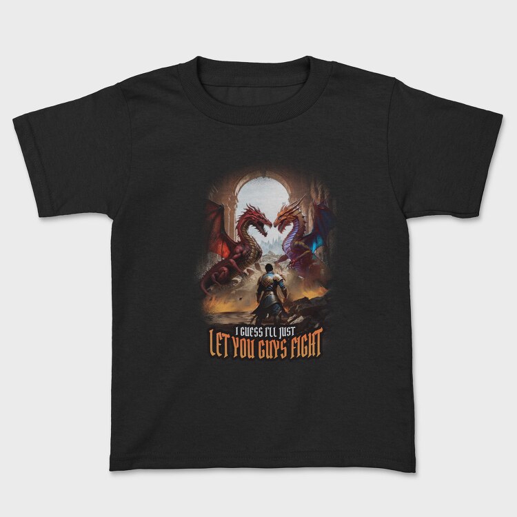 Epic Dragon Battle Fight Paladin, Tricou Copii