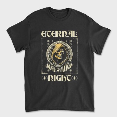 Eternal Night Skull Gothic Grim Reaper, Tricou Barbati (Unisex)