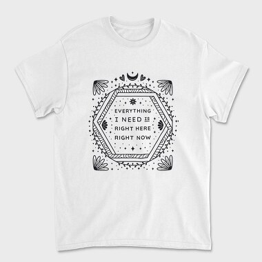 Everything I Need Right Here Right Now, Tricou Barbati (Unisex)