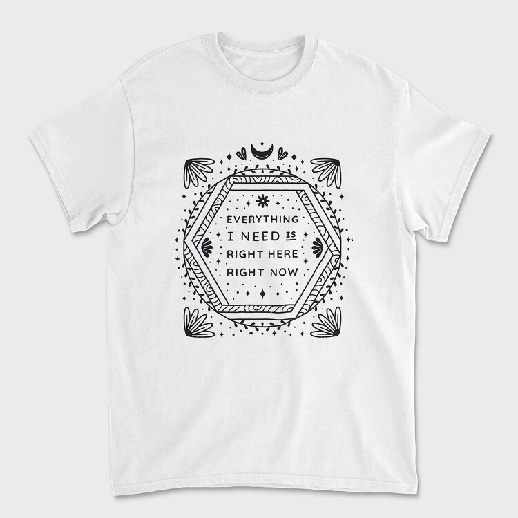 Everything I Need Right Here Right Now, Tricou Barbati (Unisex)