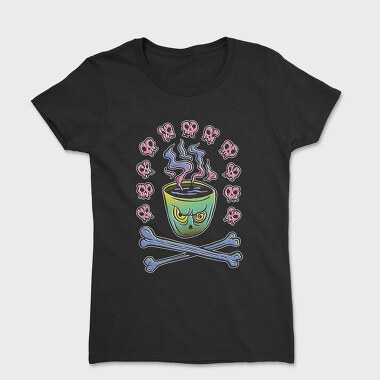 Evil Coffee Mug Bones, Tricou Femei