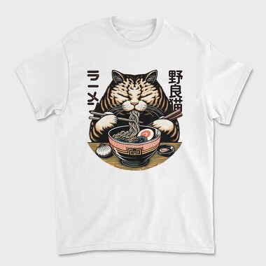 Japanese Cat Ramen 2, Tricou Barbati (Unisex)