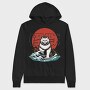 Japanese Wave Cat Catzilla, Hanorac Oversize Barbati (Unisex)