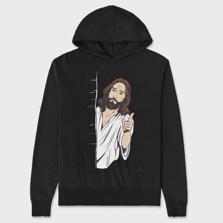 Jesus Judging Religion, Hanorac Oversize Barbati (Unisex)