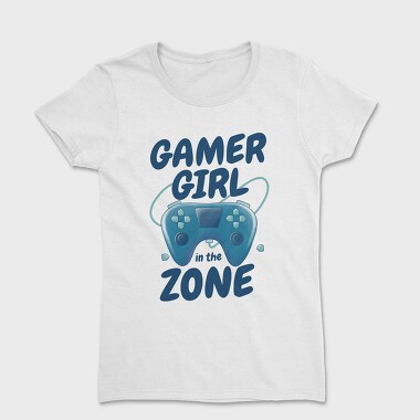 Joystick Gamer Girl Watercolor, Tricou Femei