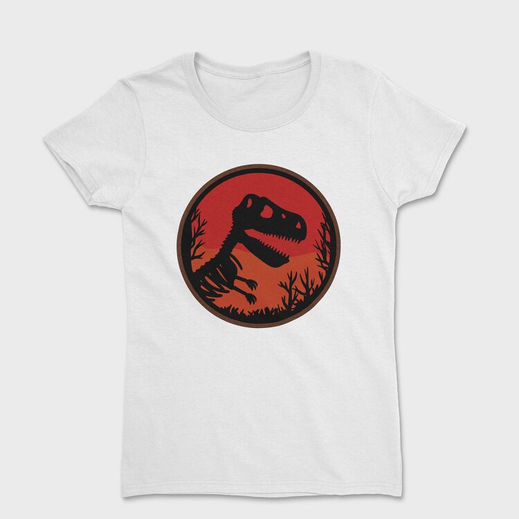 Jurassic Dinosaur Skeleton, Tricou Femei
