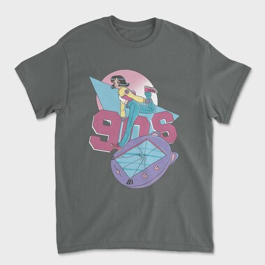 Nineties Pink 90S Anime Girl, Tricou Barbati (Unisex)