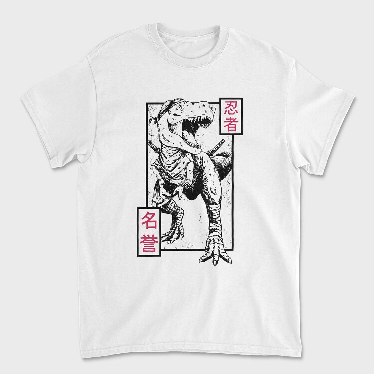 Ninja T Rex, Tricou Barbati (Unisex)