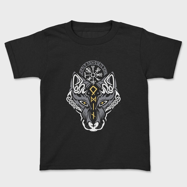 Norse Viking Wolf, Tricou Copii