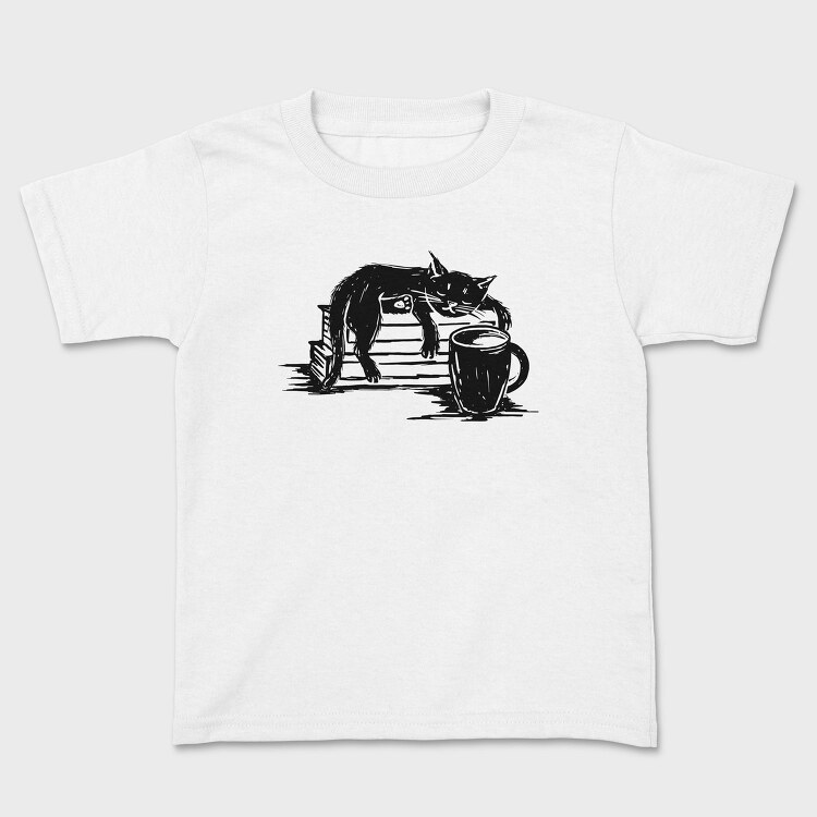 Cat And Coffee, Tricou Copii