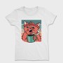 Cat Drinking Coffee (2), Tricou Femei