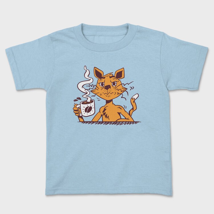 Cat Drinking Coffee, Tricou Copii