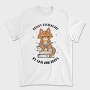 Cat Reading Books, Tricou Barbati (Unisex)