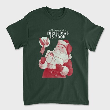 Cat Santa Claus Christmas Xmas, Tricou Barbati (Unisex)
