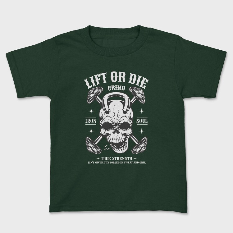 Dark Skull Gym Lift, Tricou Copii