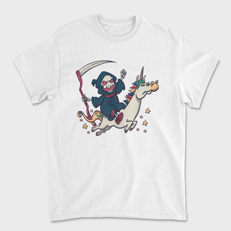 Death In Unicorn Dead, Tricou Barbati (Unisex)