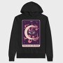Eye On The Moon Mystical Tarot Card The Si, Hanorac Oversize Barbati (Unisex)