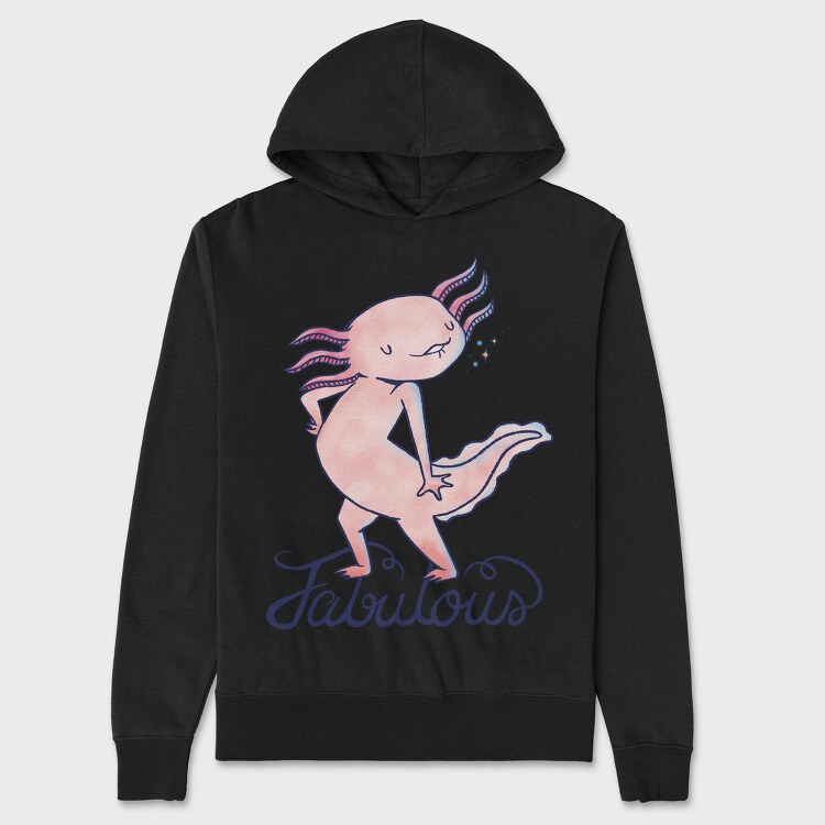 Fabulous Axolotl, Hanorac Oversize Barbati (Unisex)