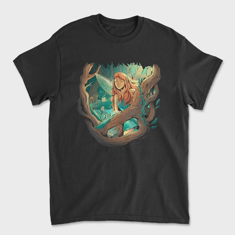 Fairy Forest Fantasy, Tricou Barbati (Unisex)