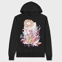 Fairy In Chamomile Flower Field Fairycore, Hanorac Oversize Barbati (Unisex)