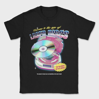 90s Laser Discs Age Of, Tricou Barbati (Unisex)
